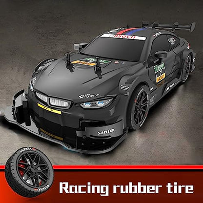 GoolRC RC Drift Car, 1:16 Scale 4WD 40KM/H High Speed RC Racing Car, 2.4GHz Electric Sport Drifting with Headlight, Drifting & Racing Tires for Adults (Black) - color: Black