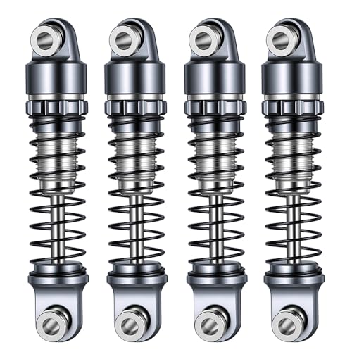 4PCS/1Set Aluminum Shocks 22mm 25mm 28mm Extended Absorber Damper 1/30th for AXIAL SCX30 RC Crawler Car Upgrade Parts - size: 22mm