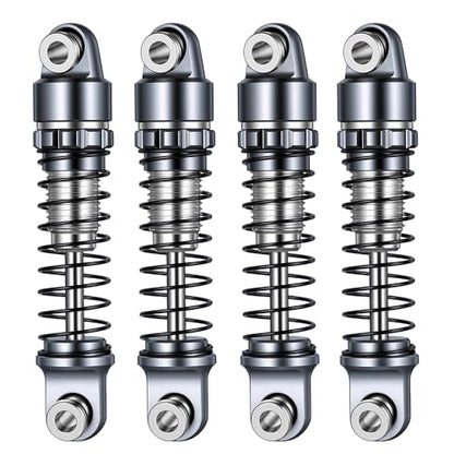 4PCS/1Set Aluminum Shocks 22mm 25mm 28mm Extended Absorber Damper 1/30th for AXIAL SCX30 RC Crawler Car Upgrade Parts - size: 22mm