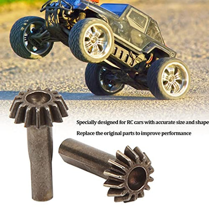 RC Bevel Gear, 2pcs Durable Iron Bevel Gears for 1/10 Scale RC Crawler Parts, Off-Road Hobbyists and Repair Enthusiasts