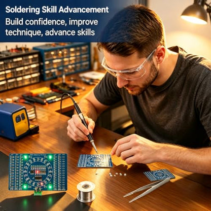 Gikfun Soldering Practice DIY Kit, SMD SMT Welding Practice Soldering Skill Training Board EK7026