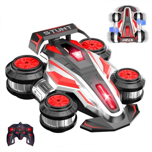 Remote Controlled Stunt Car,High Speed Drift car Gift for Kids | Light and Music RC Cars, 360 ° Rotation Suspended Car, 4WD Remote control Cars, Birthday Gift for Boys and Girls Aged 5-12
