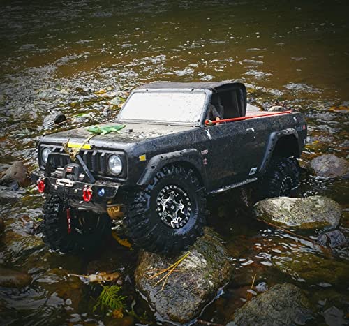 2pcs RC 2.2 Mud Slingers Tires Soft Sticky Crawler Tyres Tall 124mm / 4.88inch for 1/10 Axial SCX10 Wraith Yeti/Traxxas TRX4 AMG 6x6 / redcat Everest 10 Upgrades