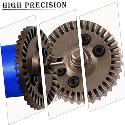 RC Steel Front Main Gear & Differential Case Upgrades Part for 1/10 Slash/Rustler/Stampede 4X4 VXL,Metal Differential Front Differential Upgrades,5381 6882 5379,Blue - color: Front Differential(blue)