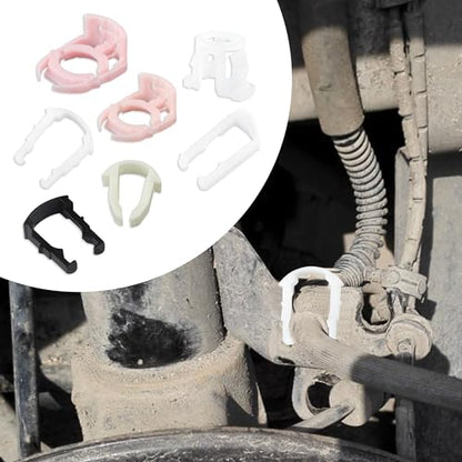 160PCS Car Fuel Line Clips,7 Size Nylon Fuel Line Repair Kit Replacement 3/8" & 5/16" FFuel Line Clamp,Durable Fuel Hose Retainer Clips Compatible with Ford GM Chrysler - color: 160pcs