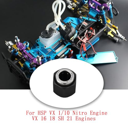 3PCS 12mm Hex Nut One Way Bearing RC Metal Bearing R025 with HSP VX 1/10 Nitro Engine, VX 16 18 SH 21 Engines