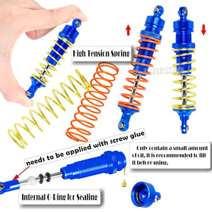 RC Upgrades Part for 1/10 Slash 2WD (VXL),A-Arm,Shock Absorber,Drive Shaft,Caster Block,Steering Blocks,Stub Axle Carriers,Steering Bellcranks,Links,Shock Tower,Front Bulkhead,Navy Blue - color: Navy Blue - (Upgrades)
