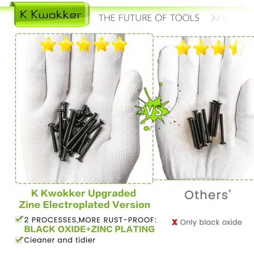 2540Pcs M3 Screw Kit 4MM to 35MM, M3 Button Head Screws & Flat Head Screws, Upgraded Zinc Plated Assorted Nuts and Bolts Assortment Kit Black M3 Screws with Nuts, Washer and Lock Washers - size: M. M3