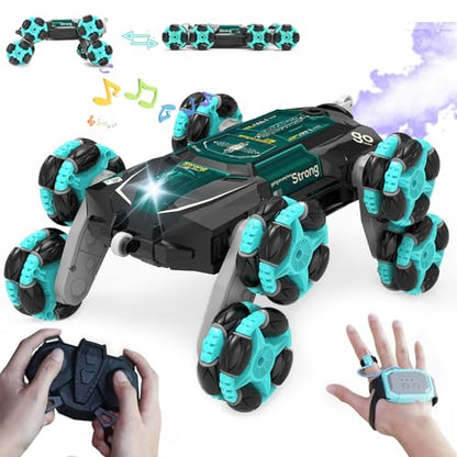8Wd Gesture Sensing Rc Car Toys for Boy Age 8-13,2.4Ghz Remote Control Car,Racing Drift Double-Sided Stunt Car,Coolest Birthday Gift Ideas Easter Toys for Boys Girls Kids 8 9 10 11 12+ Year - style: Modern