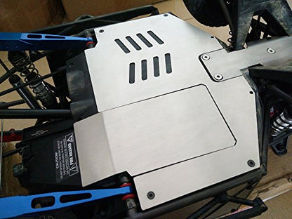 Stainless Steel Front Middle Rear Skid Plate Chassis Armor (4pcs) for Traxxas UDR Unlimited Desert Racer