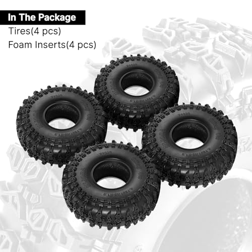 INJORA S5 1.9" Cling On Tires 120 * 42mm for 1/10 RC Crawler Upgrade(T1920)