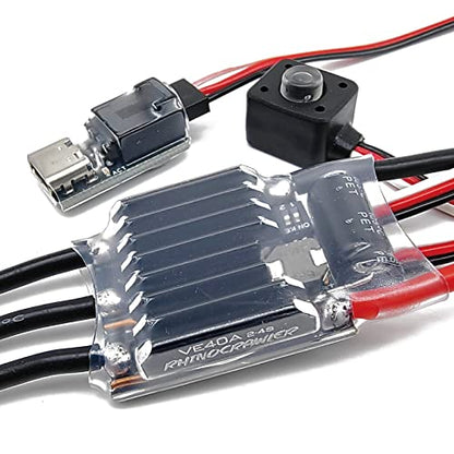 Crawler ESC AM32 40A BEC 5.2~8.2V for Traxxas Axial MOA Ventru RC Crawler Pro Shafty Comp Crawler(Crawler 40A ESC) - color: Crawler 40a Esc