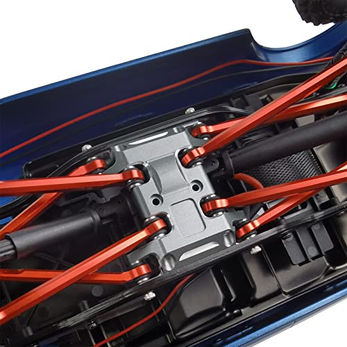 MORLORDY Aluminum RC Skid Plate Chassis Protector for Axial SCX24, Black | 1/24 RC Crawler Car Bronco Gladiator Deadbolt JLU C10 Upgrades Parts