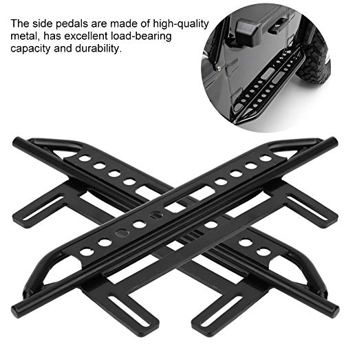 RC Metal Side Pedal, Metal Side Step Board Footboard Pedal Plate for Axial SCX10 II 90046 Crawler 1/10 RC Car
