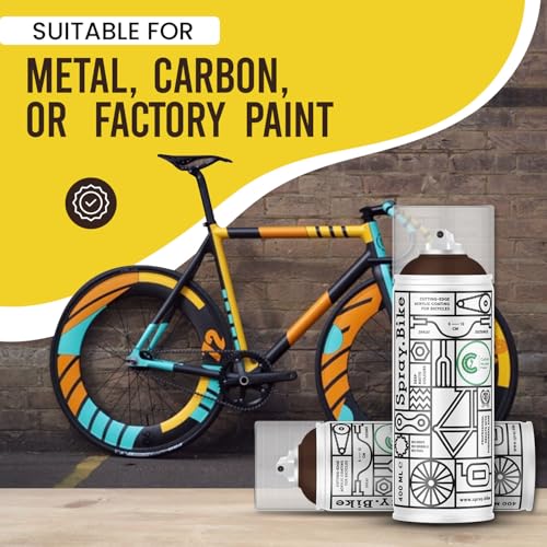 Spray.Bike Spray Paint - Brick Lane (Dark Brown) | Designed Mainly for Bicycles | Multi-Use Acrylic Spray Paint for Metal, Plastic | High Coverage Bike Paint, 400ml - color: Brick Lane