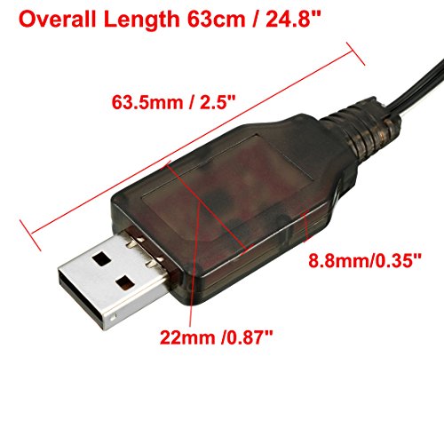 Ruilogod -2P Charging Cable for RC Car 7.2V 250mA Ni-MH Ni-CD Battery (id: bb2 619 ef1 e64 843