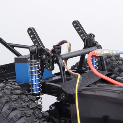 Aluminum Shock Mount Lift Kit Set for 1/10 Axial SCX10 SCX10 II 90046 D90 D110 RC Crawler Car Upgrades Replacement (Black) - color: Black