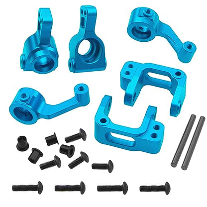 Metal Caster Blocks & Steering Blocks & Stub Axle Carriers Replacement of ECX234000 Compatible with ECX 1/10 2WD Ruckus Axe Brutus Circuit AMP MT/DB Crush RC Buggy Tuck Hop-Up Parts