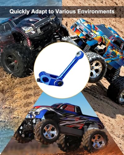 Fixed Link Steering Fit for 1/7 Traxxas UDR Futaba Savox Traxxas, 25t Arm | Aluminum, Upgrade Part 25T Servo Horn & Steering Link Tie Rod