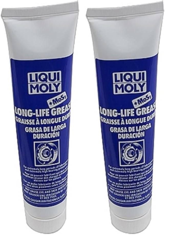 Liqui Moly Long-Life Grease + MoS2 | 100 g | Lithium Fat | SKU: 2003 (Pack of 2) - size: 100 ml (Pack of 2)