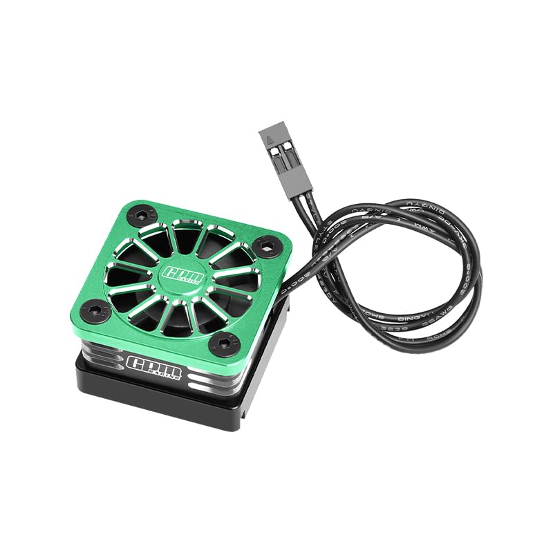 GPM 6061-T6 Alloy Esc High Speed Cooling Fan 28000 RPM (Bl-2S: 3383 and Velineon Vxl-3S: 3355R) for Mini Xrt Vxl 3S-108076-1 (Green) - color: Green