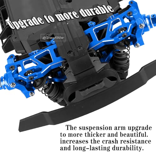 RC Upgrade Parts for Mini Slash 4X4,Mini Rally VXL Ford RS200(#108164-1#108046-1),RC Driveshafts CVD,A Arms,Caster Block Set,Steering,Turnbuckles Links,Dirt Resist Guard Cover,Navy Blue - color: Navy Blue(1set)