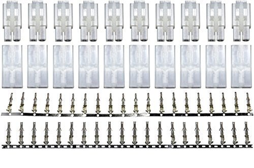 10 Pairs Tamiya Big Style Connector Plugs Unwired - Apex RC Products #1555