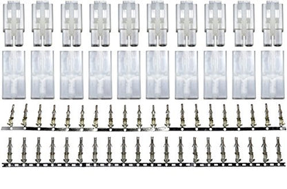 10 Pairs Tamiya Big Style Connector Plugs Unwired - Apex RC Products #1555