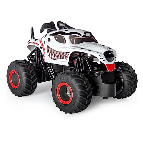 Monster Jam, Official Monster Mutt Dalmatian Remote Control Monster Truck for Boys and Girls, 1:24 Scale, 2.4 GHz, Kids Toys for Ages 4-6+ - style: Mutt Dalmatian