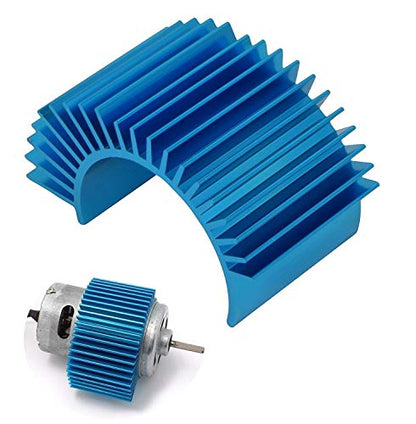 4 Pack Vgoohobby Aluminum Electric Engine Motor Heatsink Cooling Heat Sink Fins for 550 540 3650 Size Brushed Brushless Motors RC Car Truck,Blue