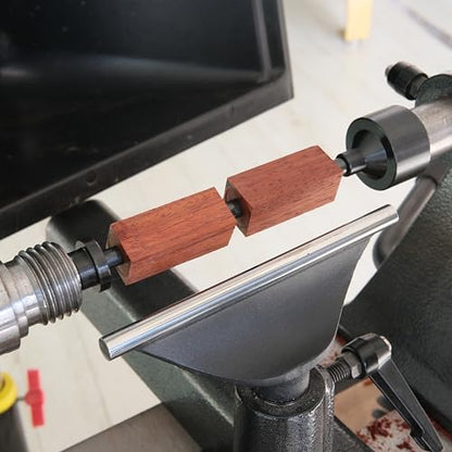 PM-002/MT2 Pen Mandrel Kit with 5pc Bush, 7mm Drill Bit and Mandrel Saver, MT2 for woodturning. - color: Mt2 Pen Mandrel Kit
