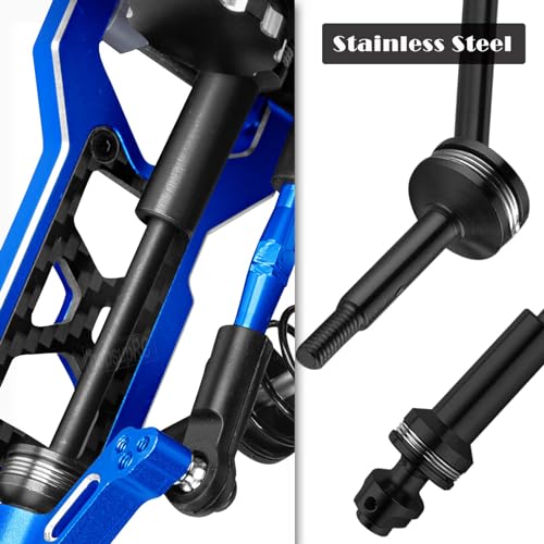 RC for 1/10 Slash 2WD,Slash 2WD VXL Upgrades Parts Shocks&Drive Shaft CVD&Front Rear Suspension A Arms&Caster Block&Steering Blocks&Rear Stub Axle Carriers&Turnbuckles Camber Link,Navy Blue - color: Navy Blue(for 1/10)