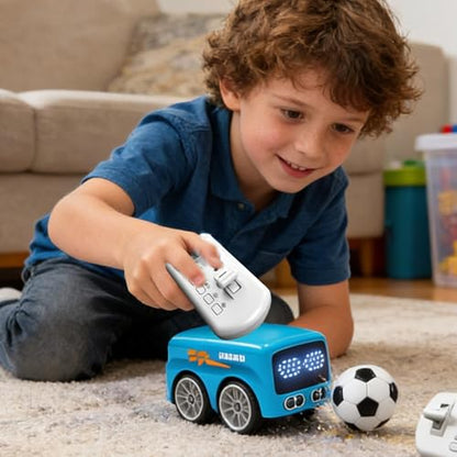 Gesture Sensing RC Car Interactive Smart Bus Toy | Obstacle Avoidance Gesture RC Car for Kids Ages 5-12 Girls Birthday Party Indoor Home School Classroom