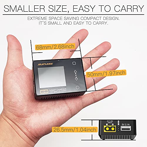 Lipo Battery Charger 150W/10A for 1-6S LiPo/LiHv/Lion/Life | Smart Hobby Charger 1-16S NiMH,1-12S Pb Batteries RC Discharge Balance Charger with Tamiya/JST/EC3 Connectors Cable
