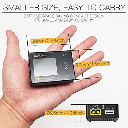Lipo Battery Charger 150W/10A for 1-6S LiPo/LiHv/Lion/Life | Smart Hobby Charger 1-16S NiMH,1-12S Pb Batteries RC Discharge Balance Charger with Tamiya/JST/EC3 Connectors Cable