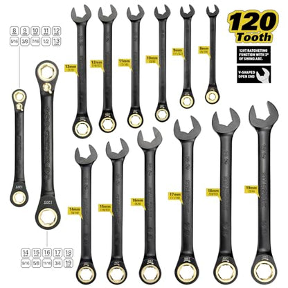STARWORK TRUE MECHANIC™ 312-Piece Mechanics Tool Set and Socket Set, Professional【Pliers Wrench】 SAE/Metric - size: 312 PW