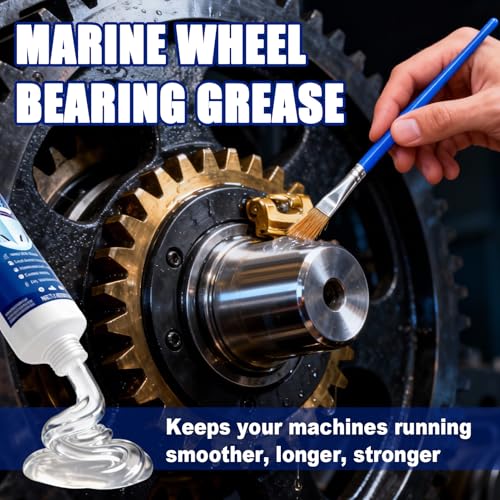 Marine Grease Tube, Waterproof High Temp, Against Water Washout 50g | Extreme Pressure Protection, Marine Grade Grease for Propeller Shaft, Rudder Bearing, Trailer & Boat Maintenance(-30°C-250°C)
