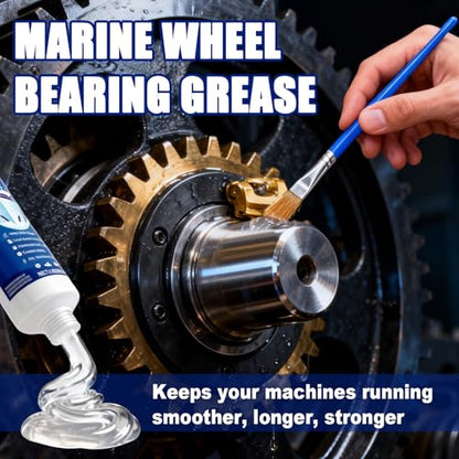 Marine Grease Tube, Waterproof High Temp, Against Water Washout 50g | Extreme Pressure Protection, Marine Grade Grease for Propeller Shaft, Rudder Bearing, Trailer & Boat Maintenance(-30°C-250°C)