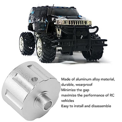 RC Car Differential Case Aluminum Alloy Differential Housing Replacement Kit for 8 Remote Control Vehicles Enhanced Durability Reduced Design Easy Installation (Silver) - color: Silver