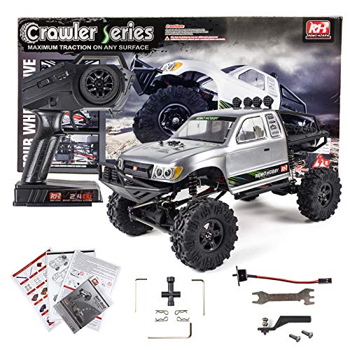 Cheerwing 1:10 Scale Rock Crawler 4WD Off-Road Remote Control Truck | 2.4Ghz,Brushed Motor,Waterproof ESC,20-25km/h Speed,.2V 2500mAh,Large Hobby RC Car for Adults