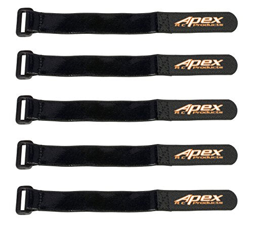 5 Pack 20mm x 200mm HD Rubberized Battery Straps Non-Slip 3030