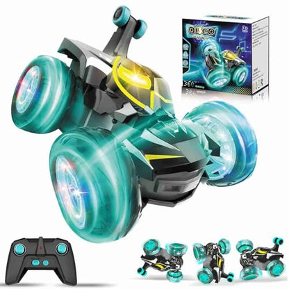 Kids Toys Bat RC Car for Boys 4-7 - Cool Bat Monster Remote Control Crawler Toy 360° Flip Fast Stunt & 4WD Light Up Wheel - Fun Boy Gift Idea for Birthday Chirstmas Stuff Age 3 4 5 6 7 8 - color: Bat