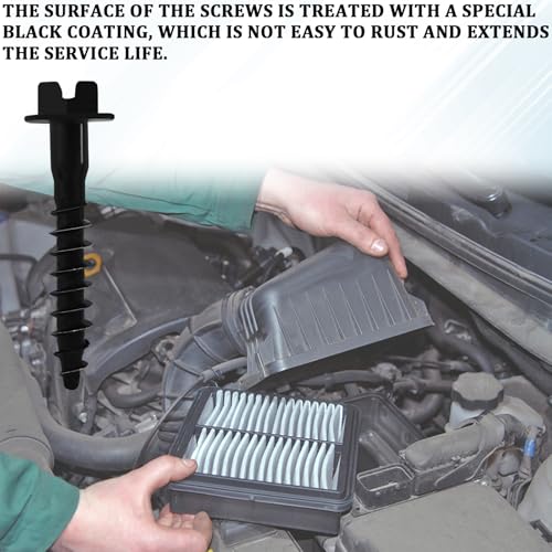 5PCS Air Filter Housing Assembly Air Filter Box Cooler Parts Screw Box Retaining Bolts Engine Air Cleaner Cover Fastener Repair Accessories for Chrysler Ram Chevrolet Jeep Dodge 6509605AA