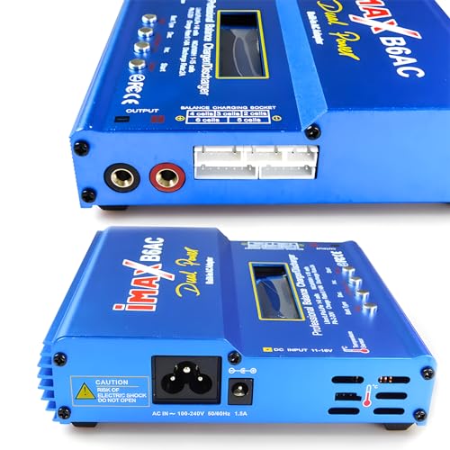 Sale B6AC Lipo Battery Charger Balance Charger Discharger RC Battery Charger with Dual AC/DC Power Supply for RC Car Plane Boat