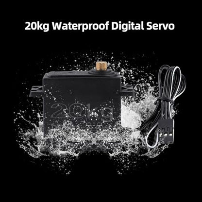 HUIOP Motor, Combo Set 3650 4300KV Motor 60 Brushless ESC 20kg Servo w/ 25T Servo Arm for 1/10 RC Car Truck Off-Road