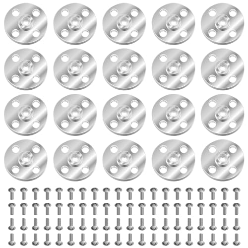 20Pcs Servo Horn Metal Aluminum 25T Silvery Servo Disc of Mg995/996 | CNC machined aluminum alloy,robust and durable. Standard 25T spline.Perfect for robot claws multiple high-torque servo models - style: 20Pcs Servo Disc