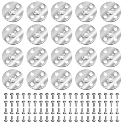 20Pcs Servo Horn Metal Aluminum 25T Silvery Servo Disc of Mg995/996 | CNC machined aluminum alloy,robust and durable. Standard 25T spline.Perfect for robot claws multiple high-torque servo models - style: 20Pcs Servo Disc