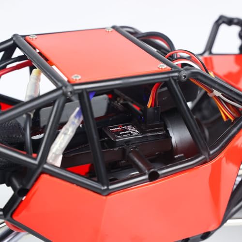 US in Stock, RTR RC 1/10 8504R Off-Road Car 4 * 4 Remote Control Rock Crawler Electric Truck Top Speed 35 km/h 15KG Servo Metal Shock Absorber 2500mAh Lipo Hobby Model - color: Red