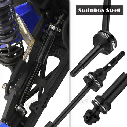 Upgrades Part for 1/10 Stampede/Rustler 2WD,Drive Shaft CVD&RC Shocks&Adjustable Turnbuckles Camber Links&A Arm&Caster Block&Steering Blocks&Rear Stub Axle Carriers,Wheel Hex&Hex Hub,Red - color: Red/for 2wd