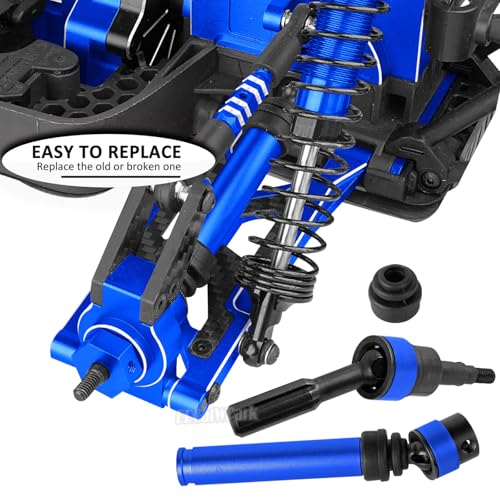 RC Upgrades Part for 1/10 Granite 3S/Senton 3S & Mega550,Aluminum Shock,Links,Suspension A-Arm,Caster Block,Steering Blocks,Stub Axle Carriers,Driveshaft CVD Axles w/Hex,Navy Blue - color: Navy Blue - (Upgrades)